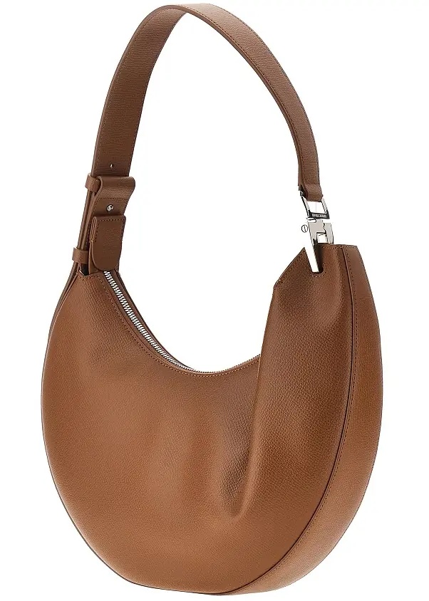Geanta de umar 'Emporio Armani 1981' grain leather hobo bag - Img 2