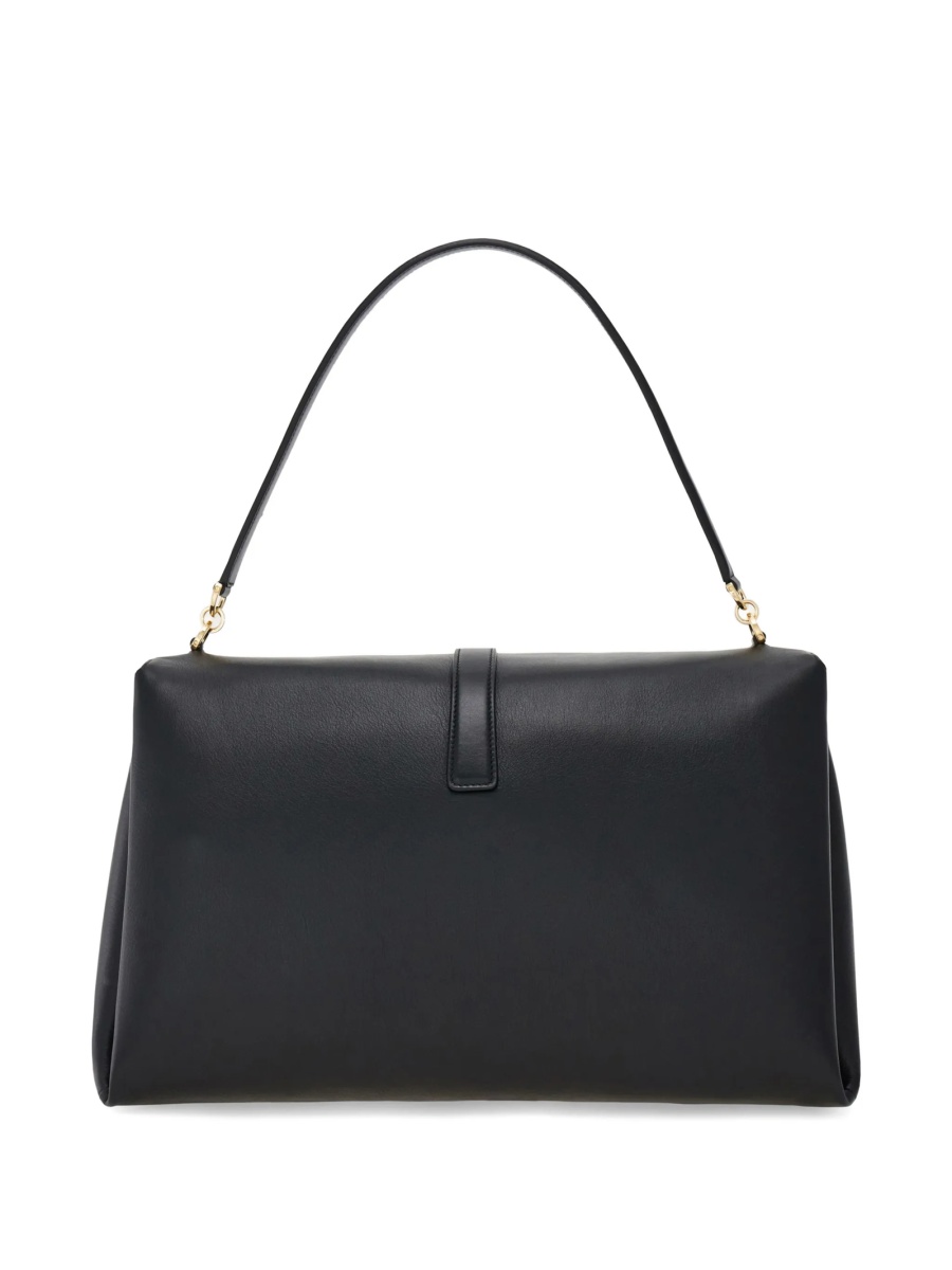 Geanta de umar Ferragamo gancini neagra din piele - Img 4