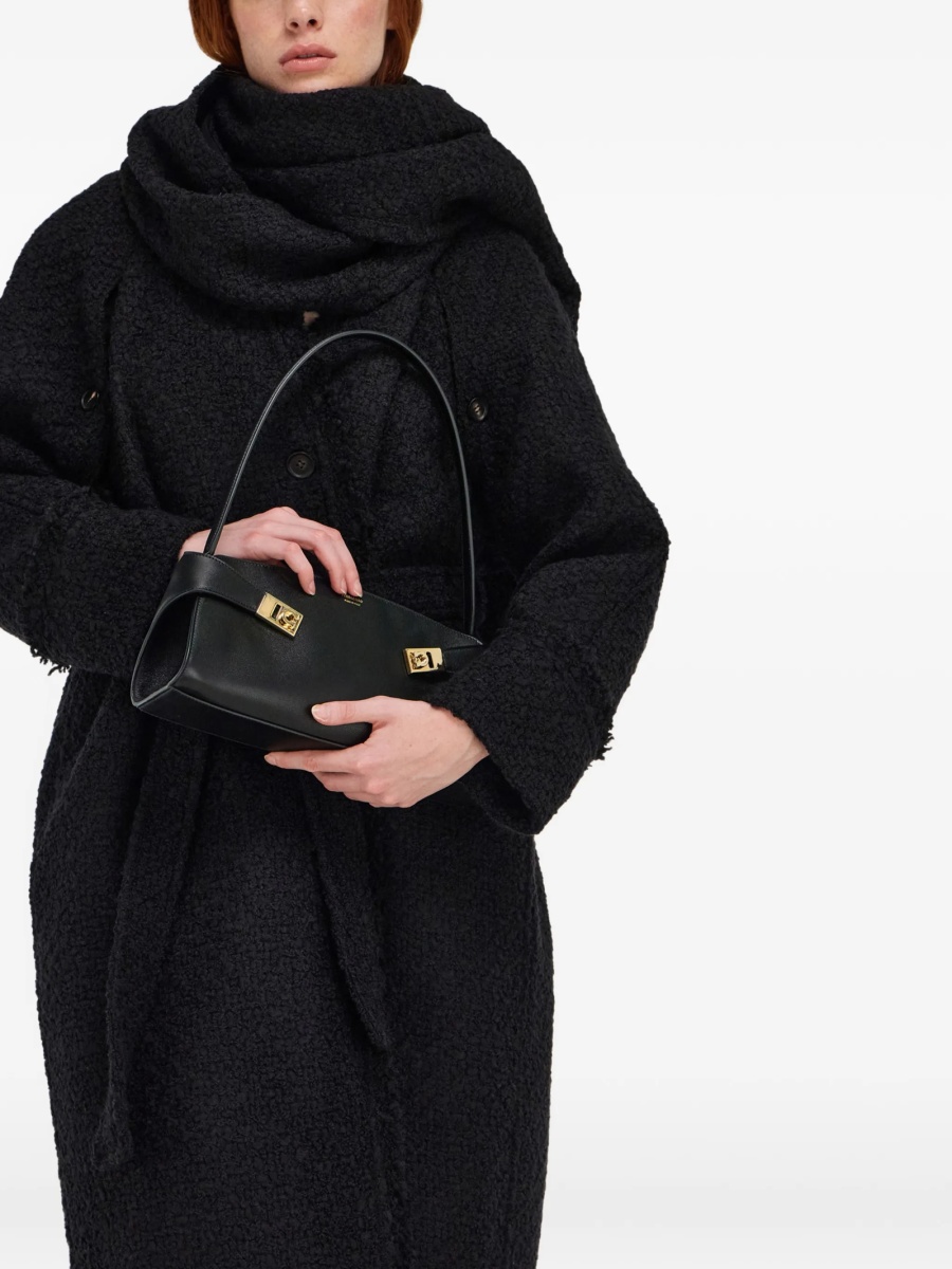 Geanta de umar Ferragamo neagra din piele - Img 2
