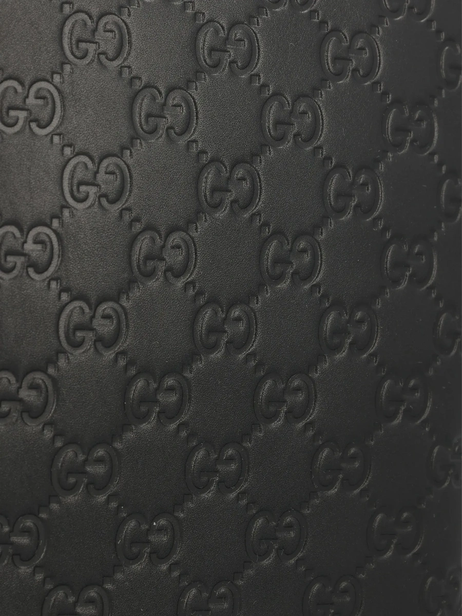 Geanta de umar Gucci neagra din piele 'Emblem' - Img 6