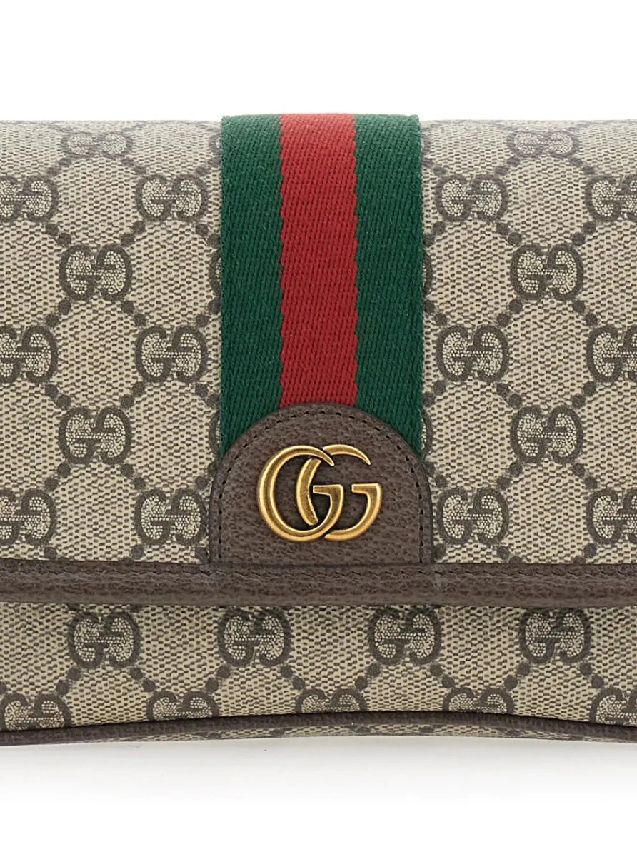 Geanta de umar Gucci 'Ophidia' bej din canvas GG si piele - Img 3