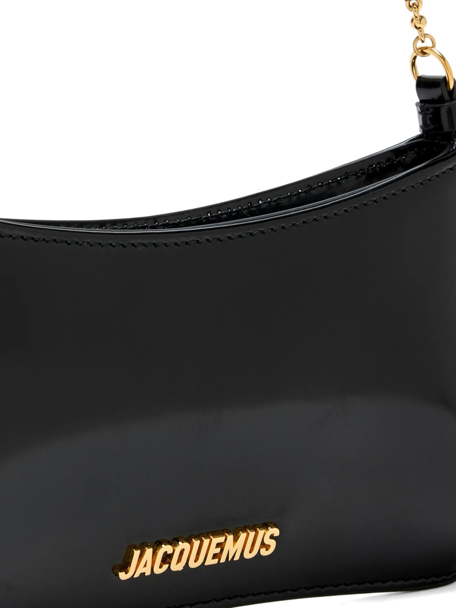 Geanta de umar JACQUEMUS Bisou neagra din piele - Img 3