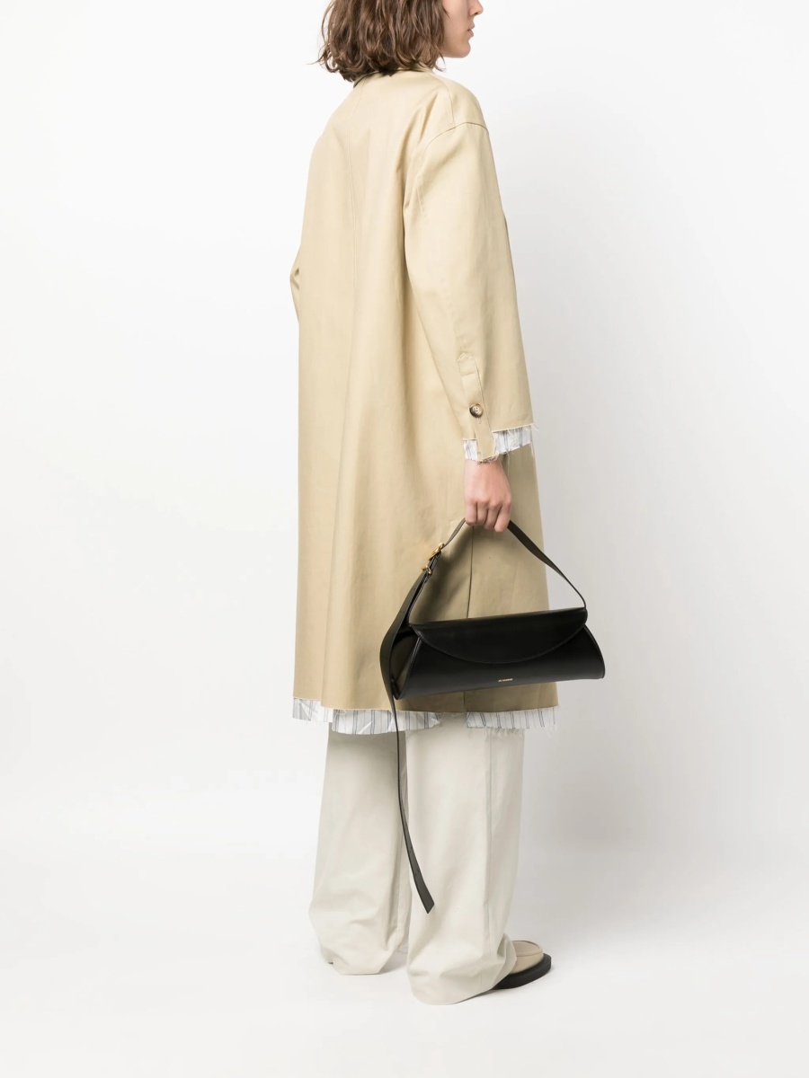 Geanta de umar Jil Sander neagra din piele - Img 2