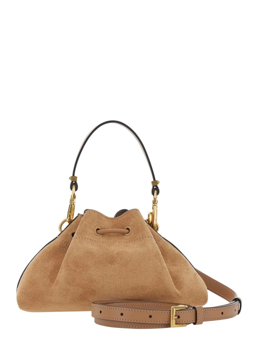 Geanta de umar Jimmy Choo bej din piele intoarsa - Img 2