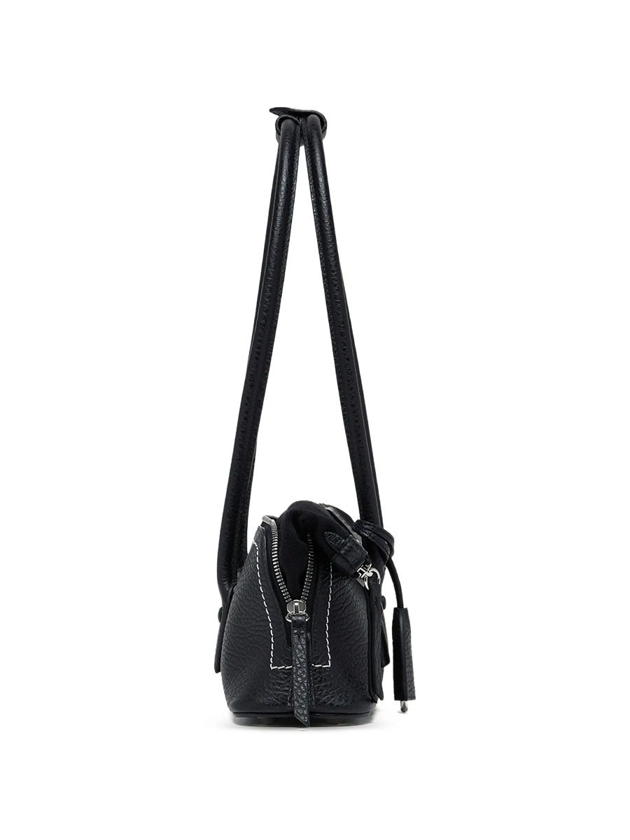 Geanta de umar Maison Margiela 5ac neagra din piele - Img 3