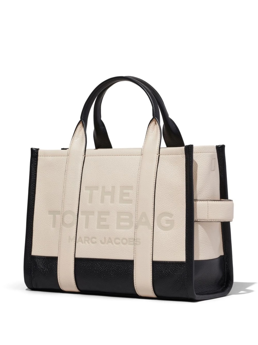 Geanta de umar Marc Jacobs alba din piele - Img 5
