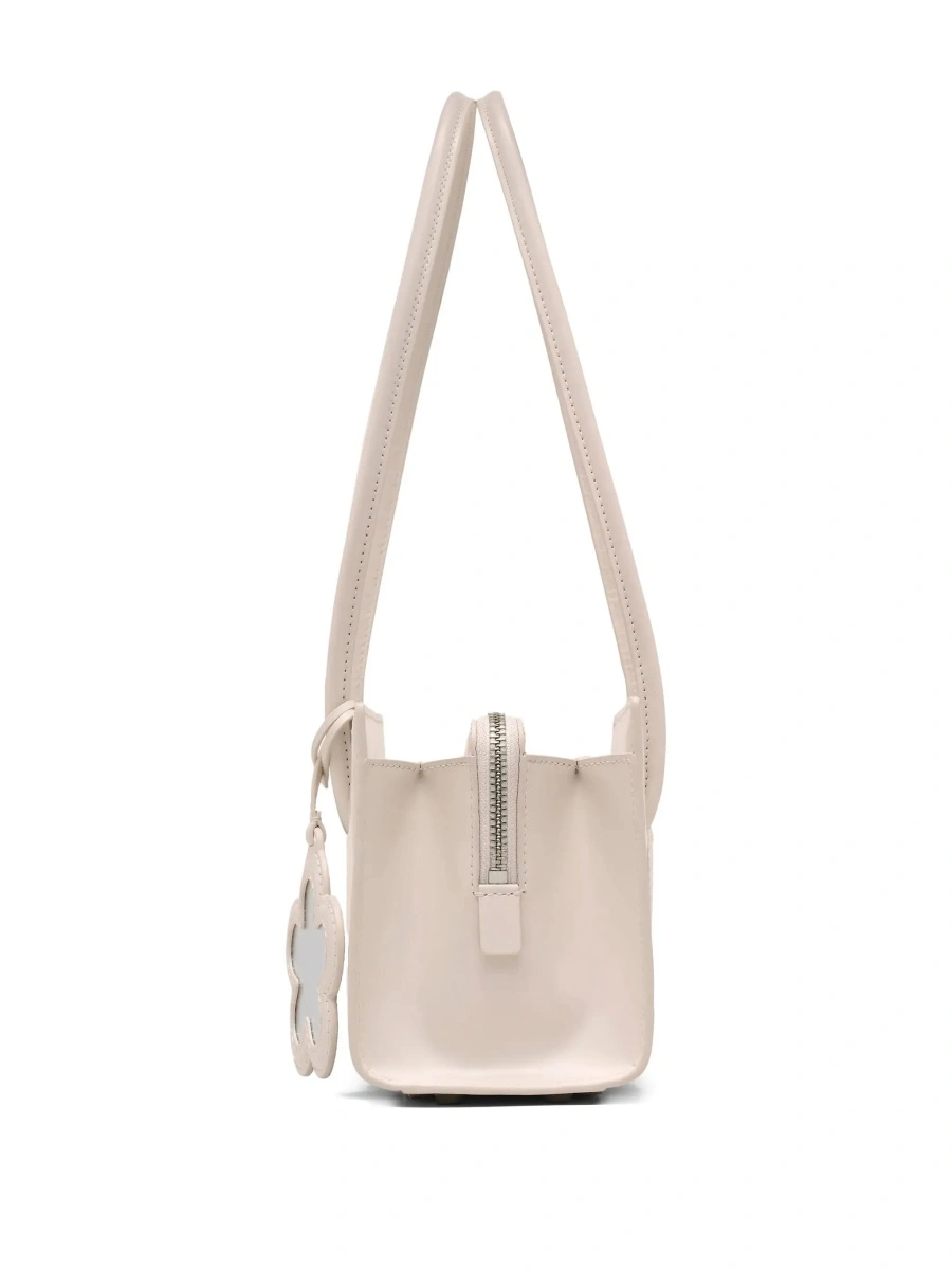 Geanta de umar Marc Jacobs alba din piele - Img 7
