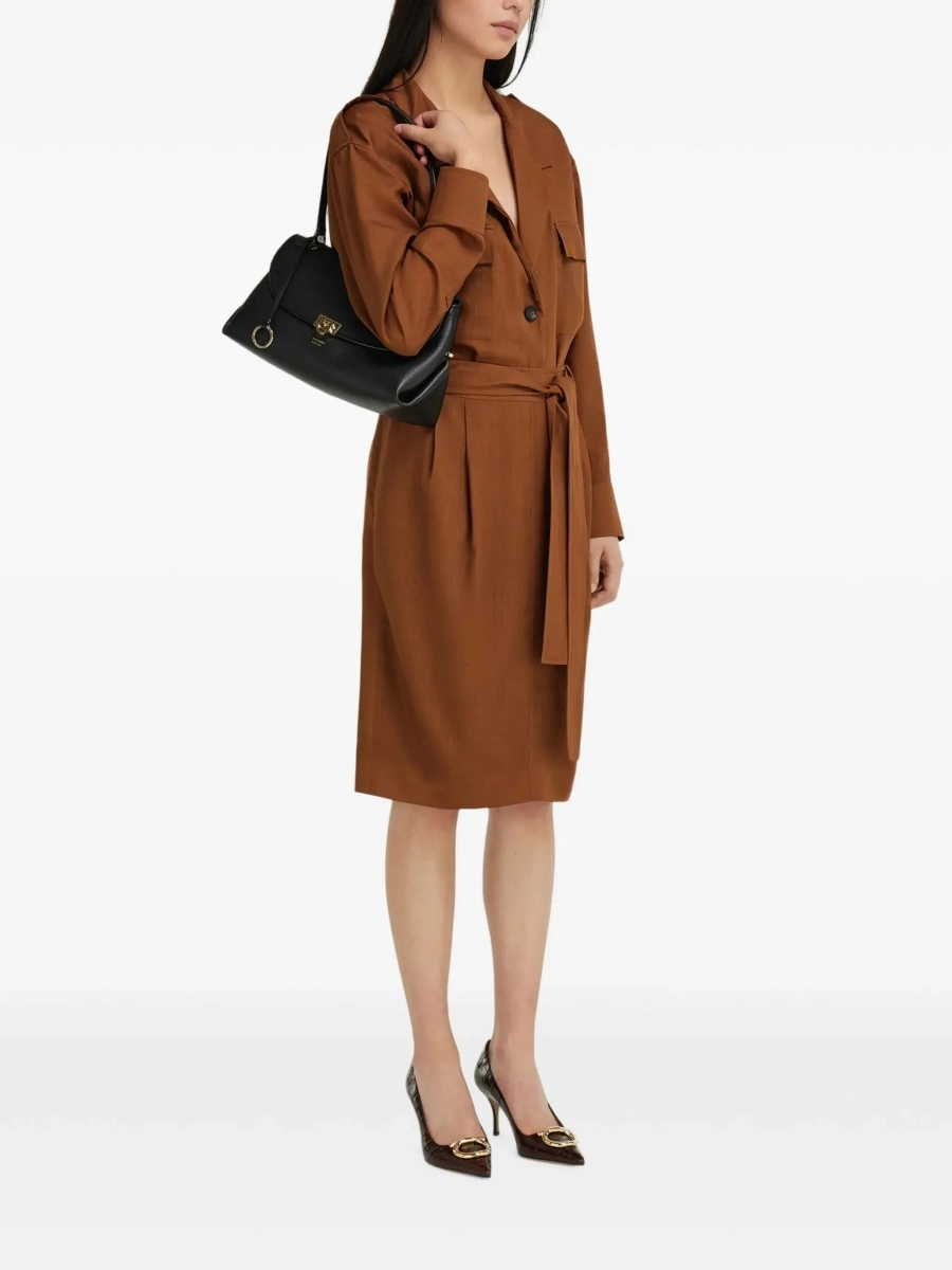 Geanta de umar Medium "Gancini" Shoulder Bag - Img 7