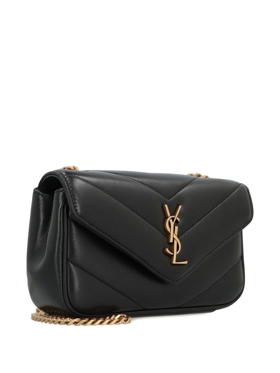 Geanta de umar Saint Laurent Loulou neagra din piele - Img 3