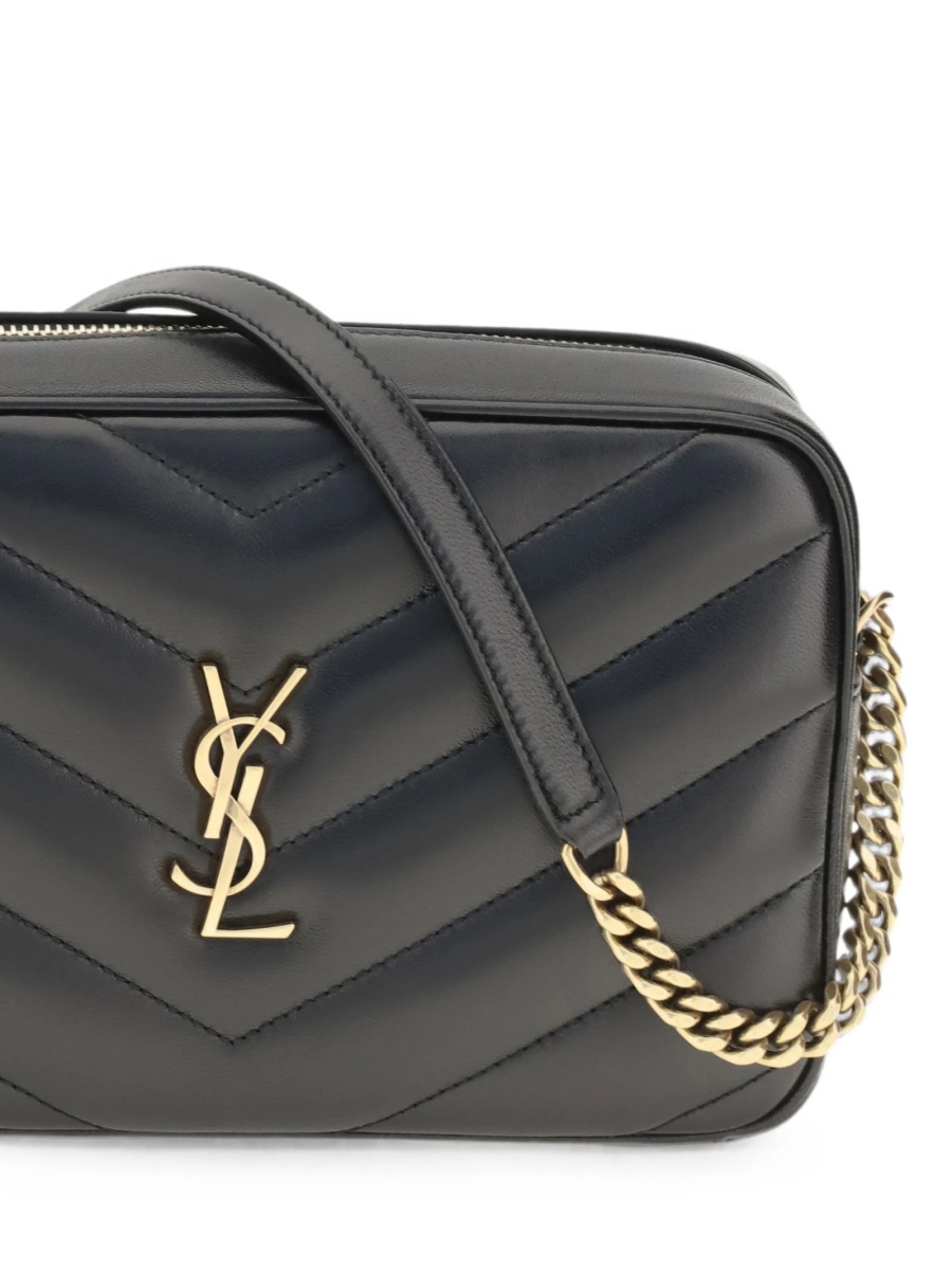 Geanta de umar Saint Laurent Loulou neagra din piele - Img 4