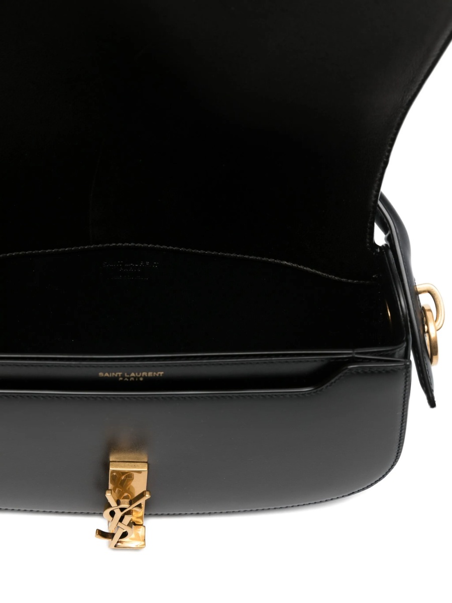 Geanta de umar Saint Laurent neagra din piele - Img 5
