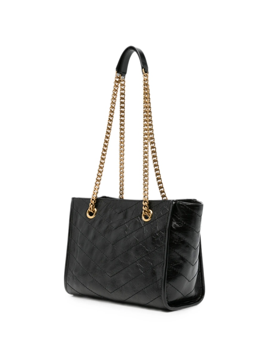 Geanta de umar Saint Laurent neagra din piele - Img 3
