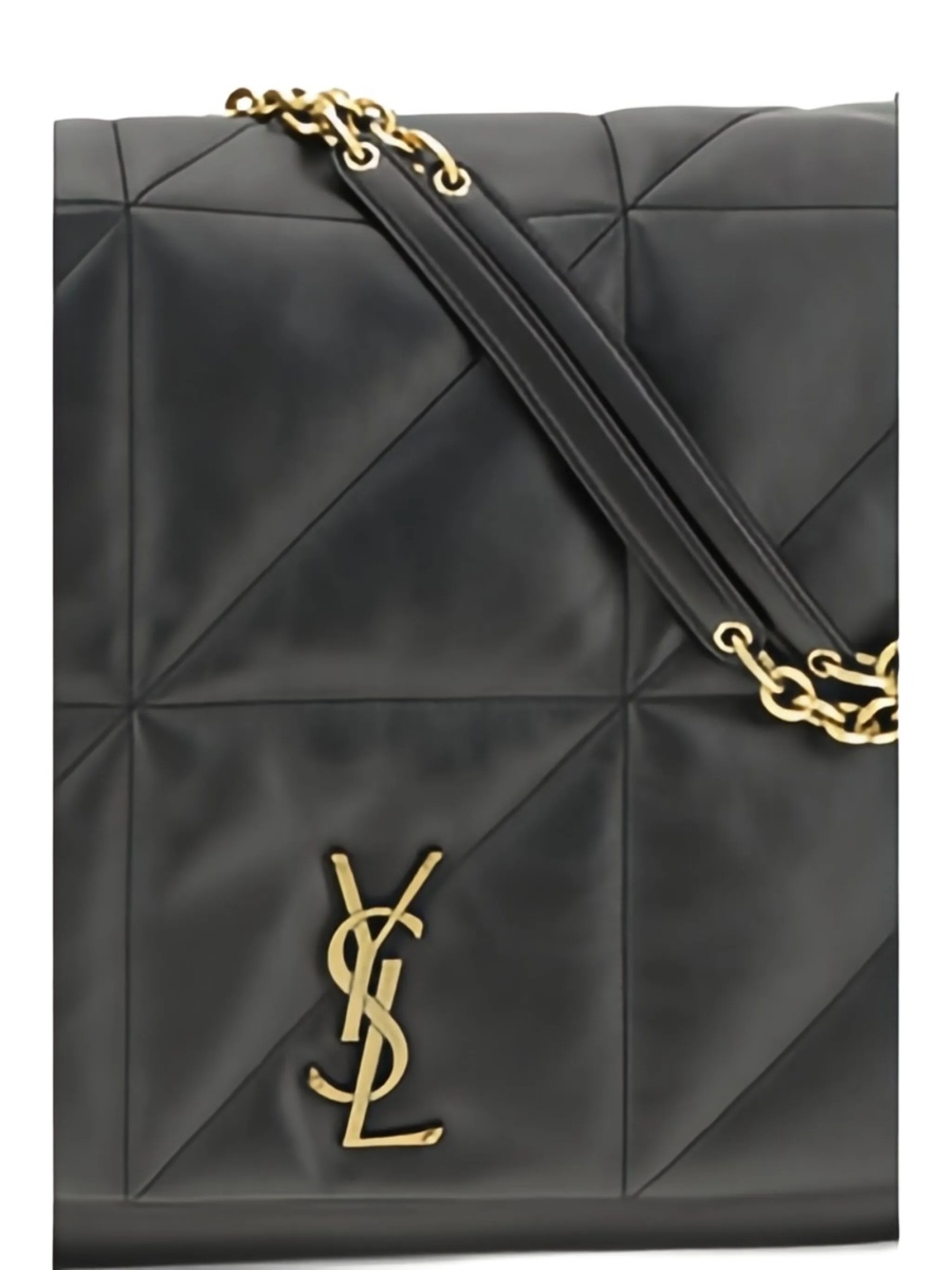 Geanta de umar Saint Laurent neagra din piele - Img 4