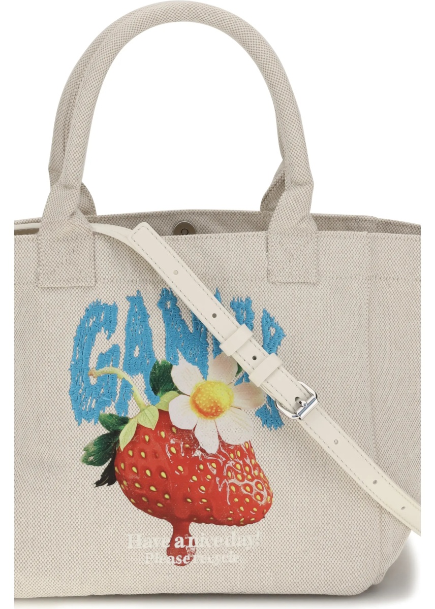 Geanta de umar Small Easy Shoulder Bag with strawberry print - Img 4