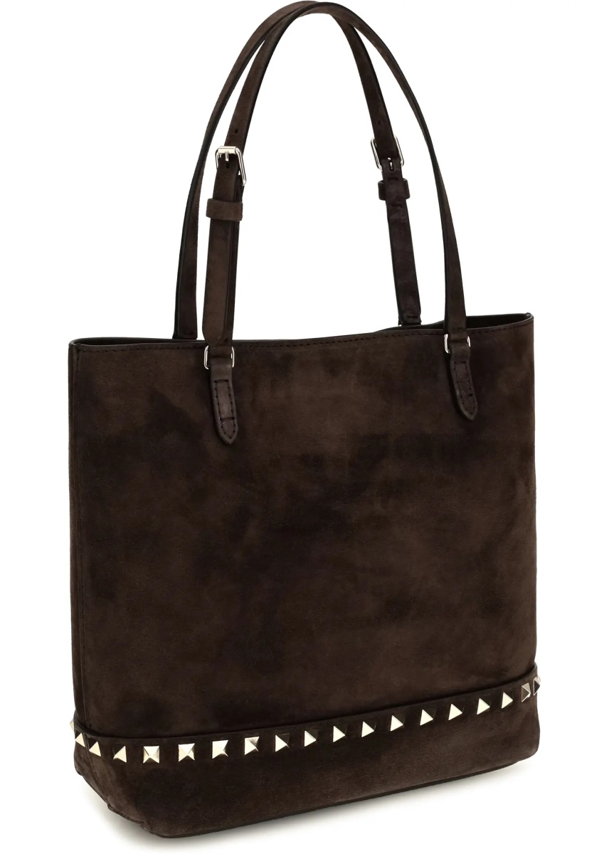 Geanta de umar Small Rockstud suede Tote Bag - Img 2