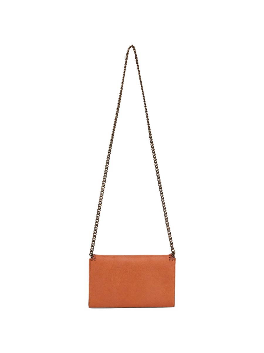 Geanta de umar Stella McCartney falabella portocalie din poliuretan - Img 2