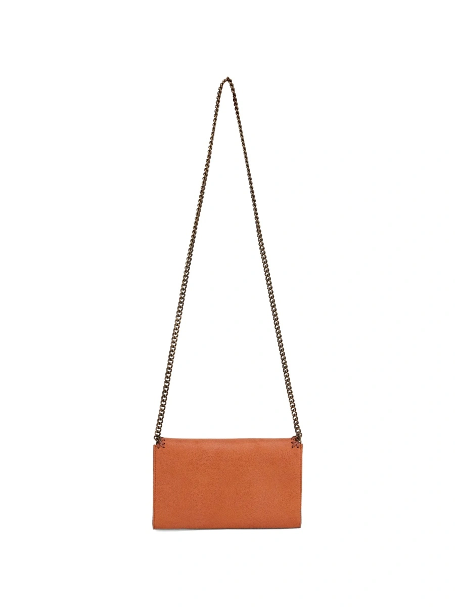 Geanta de umar Stella McCartney falabella portocalie din poliuretan - Img 2