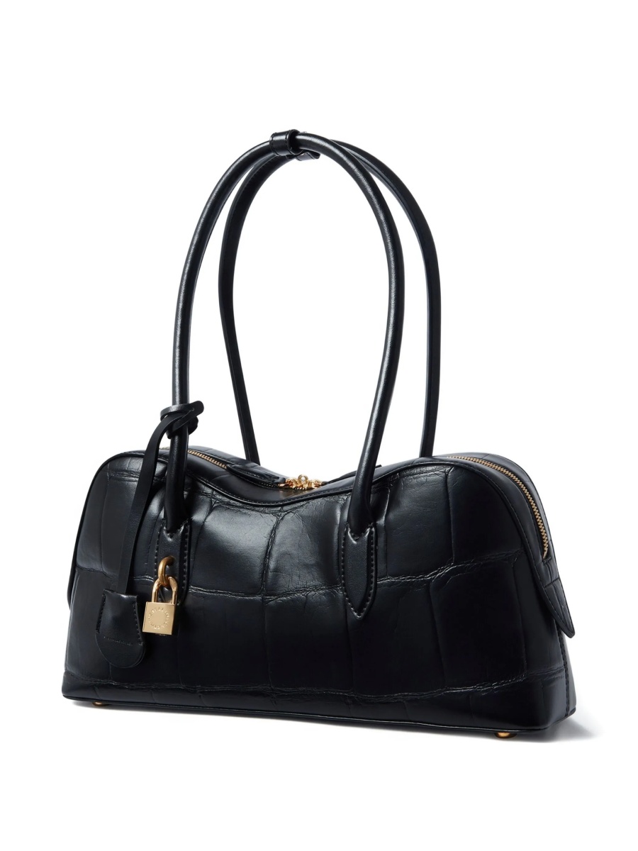 Geanta de umar Stella McCartney neagra din bumbac si polyester - Img 3