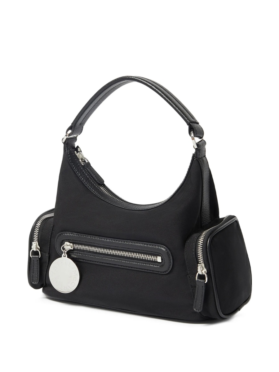 Geanta de umar Stella McCartney neagra din poliamida - Img 5