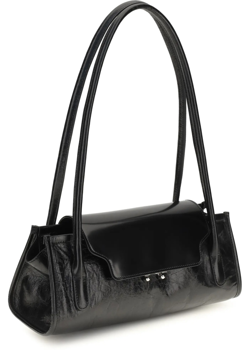 Geanta de umar Trunkette leather Shoulder Bag - Img 2
