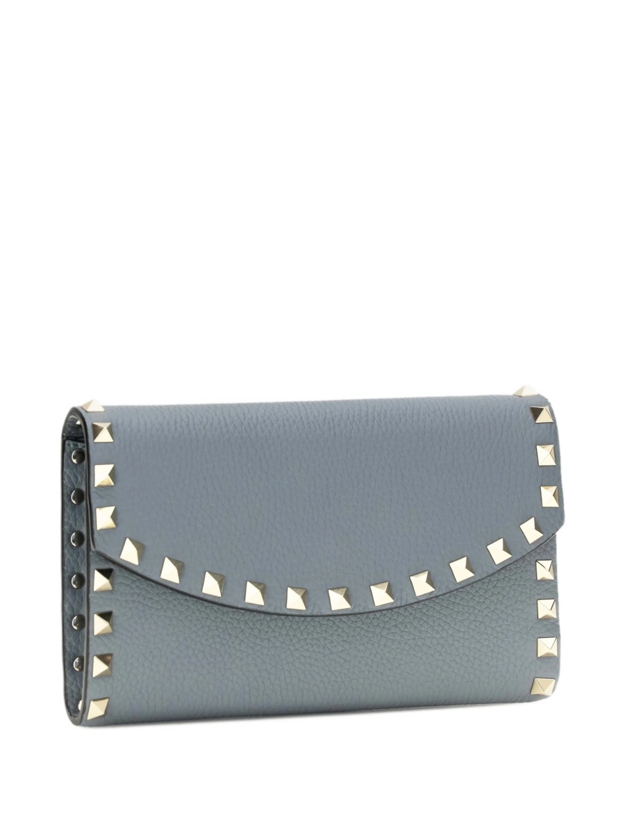 Geanta de umar Valentino Garavani Rockstud albastra din piele - Img 3