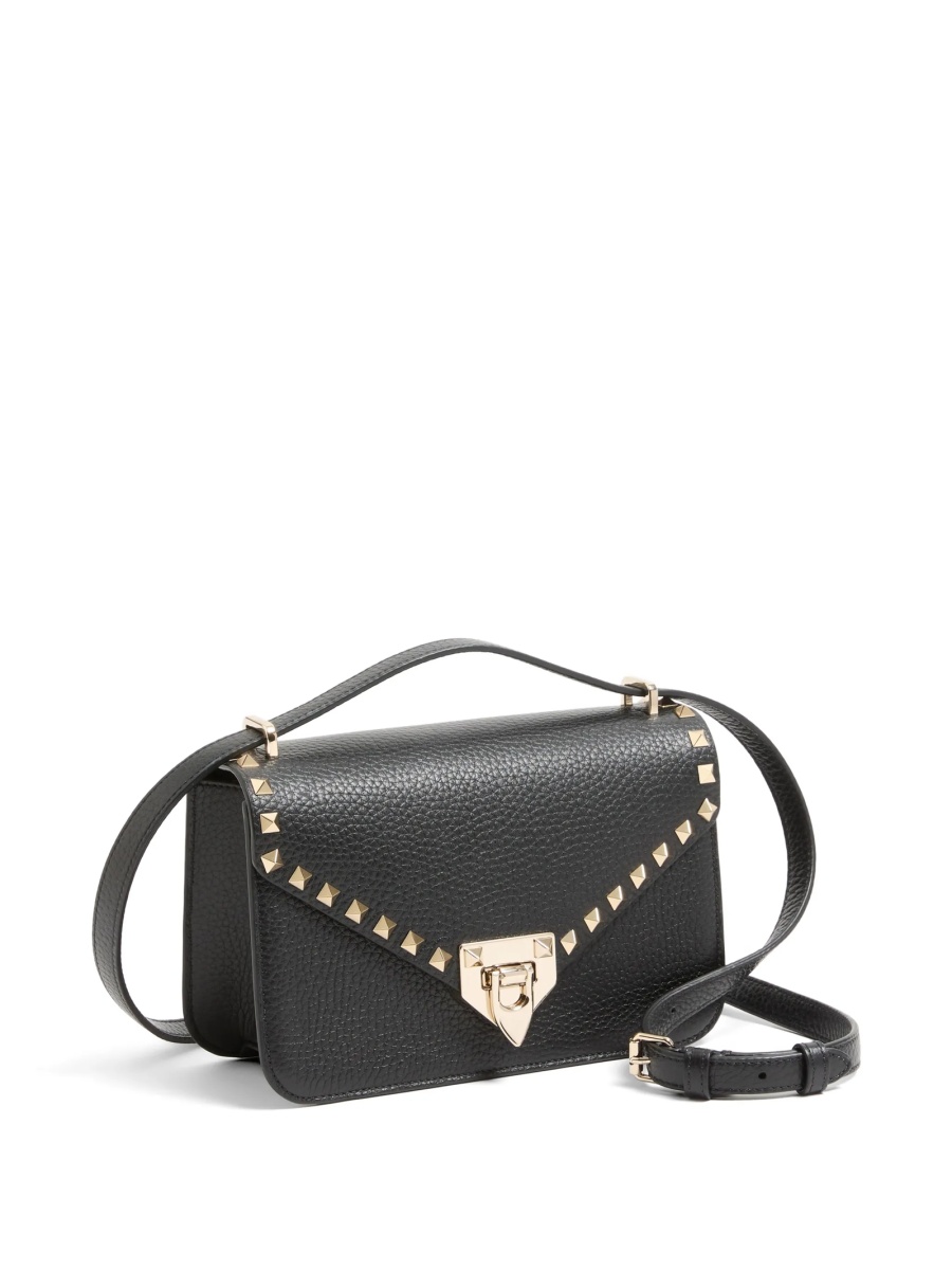 Geanta de umar Valentino Garavani Rockstud neagra din piele - Img 3