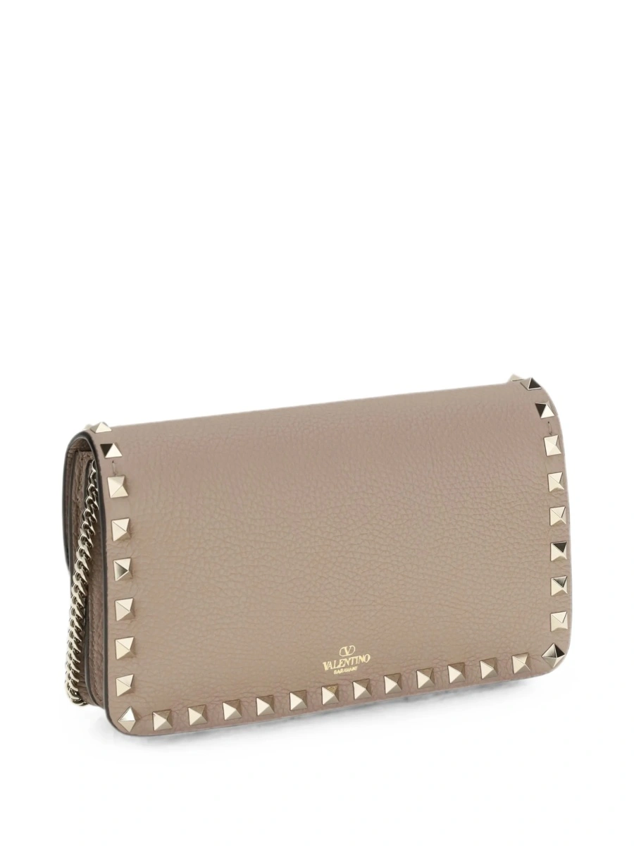 Geanta de umar Valentino Garavani Rockstud neutra din piele - Img 2