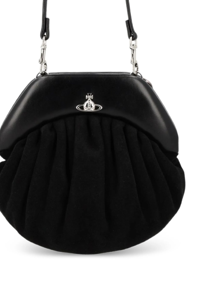 Geanta de umar Vivienne Westwood neagra din piele - Img 2