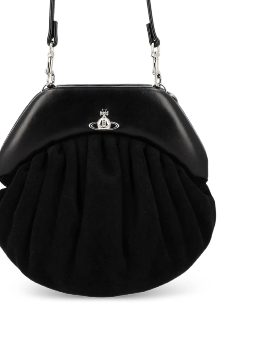 Geanta de umar Vivienne Westwood neagra din piele - Img 2