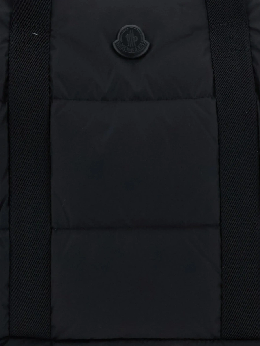 Geanta de voiaj Moncler neagra din material textil - Img 5