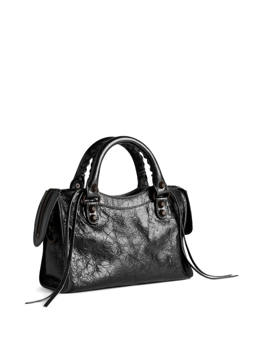 Geanta mini Balenciaga neagra din piele - Img 2