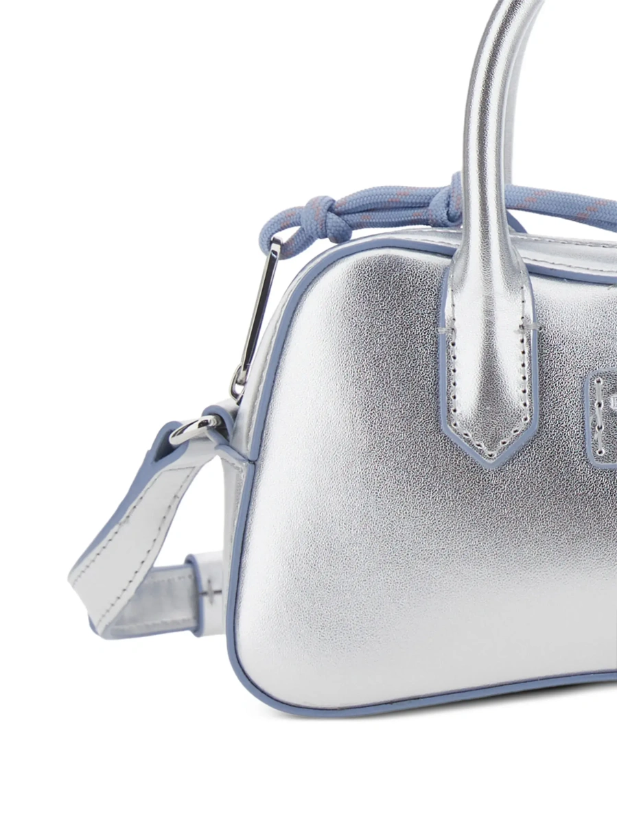 Geanta mini EMPORIO ARMANI KIDS gri din tesatura tehnica - Img 5