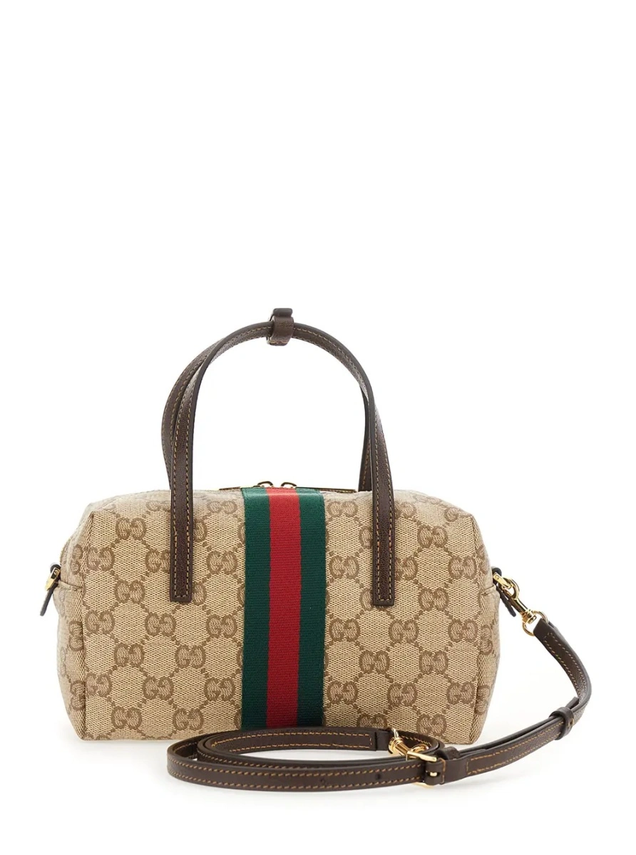 Geanta mini Gucci bej din canvas GG - Img 2