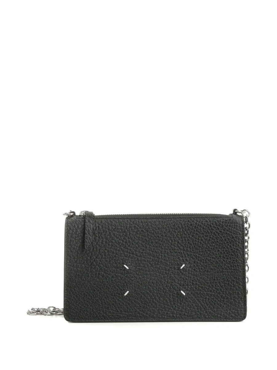 Geanta mini Maison Margiela neagra din piele - Img 5