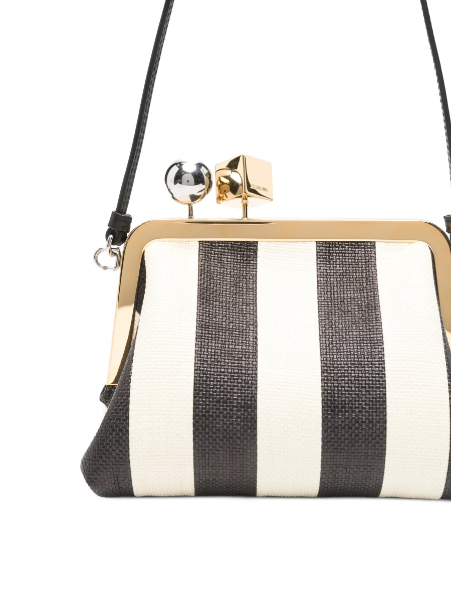 Geanta plic JACQUEMUS neagra din material textil - Img 4