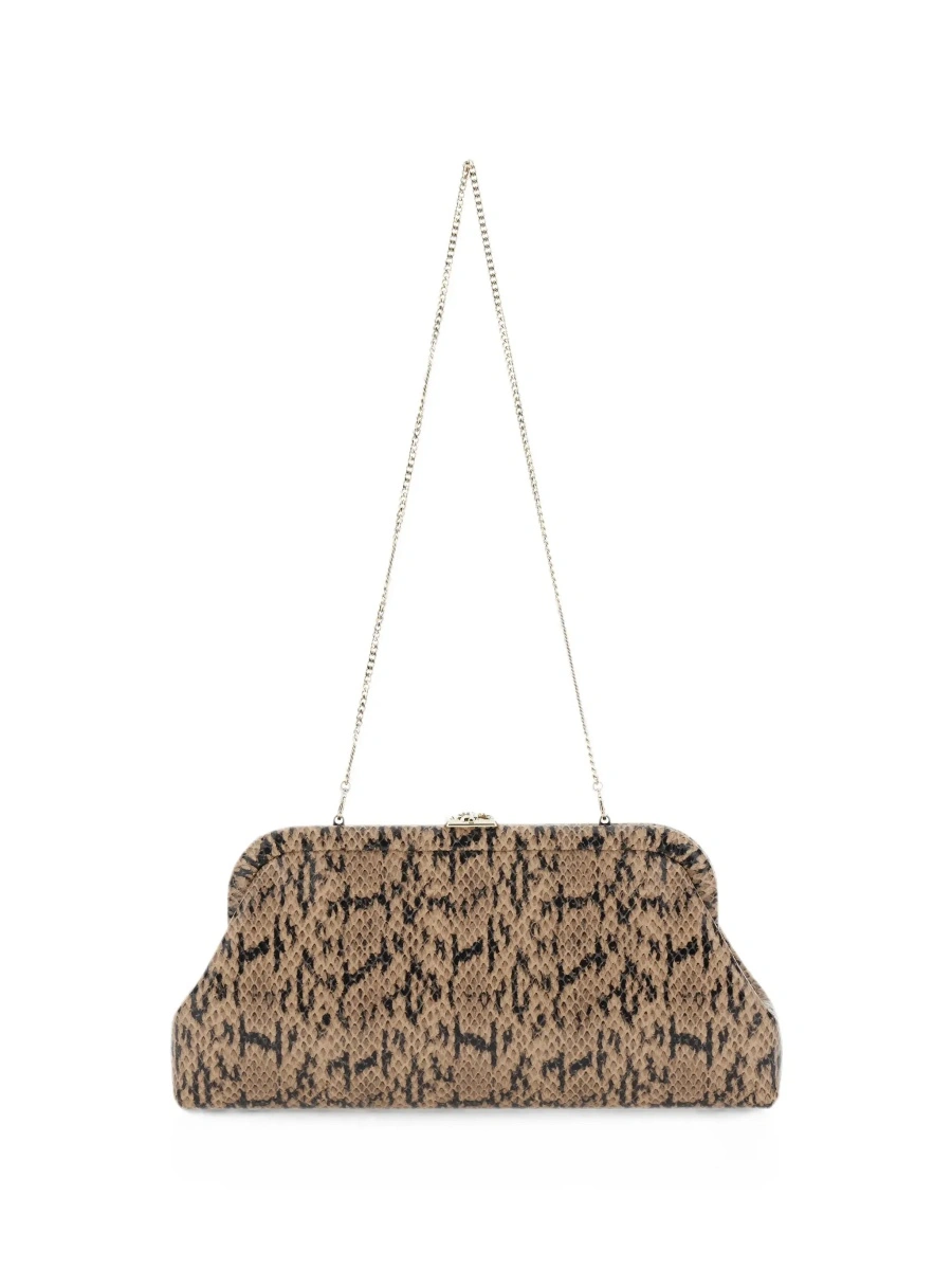 Geanta plic Jimmy Choo maro din piele - Img 6