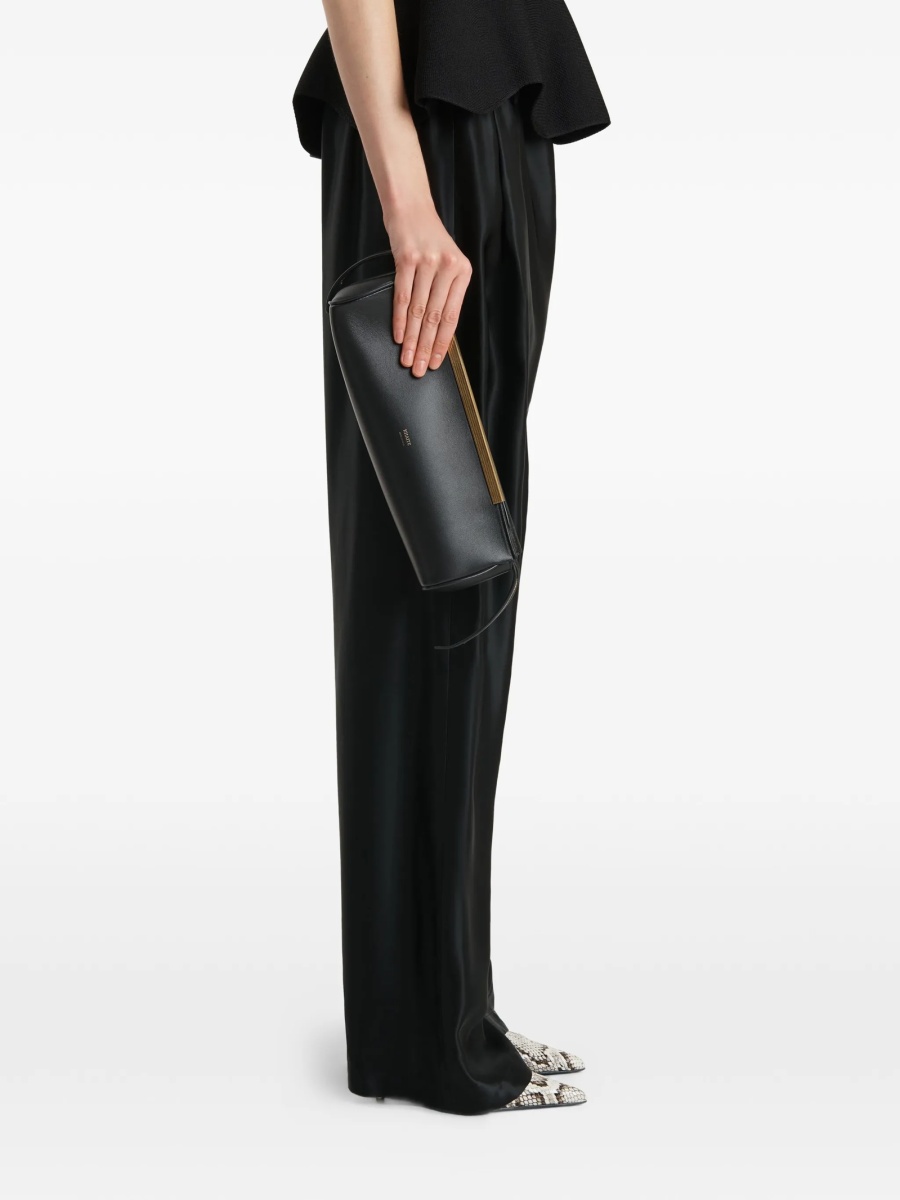 Geanta plic Khaite neagra din piele - Img 2