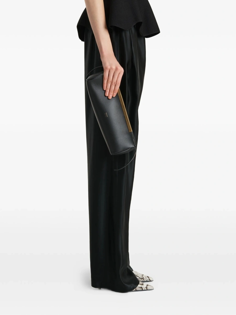 Geanta plic Khaite neagra din piele - Img 2