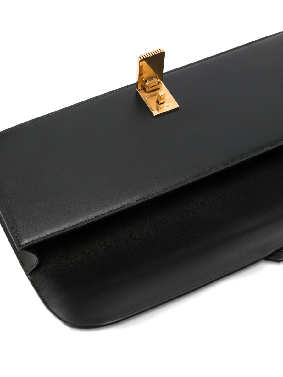 Geanta plic Khaite neagra din piele - Img 5