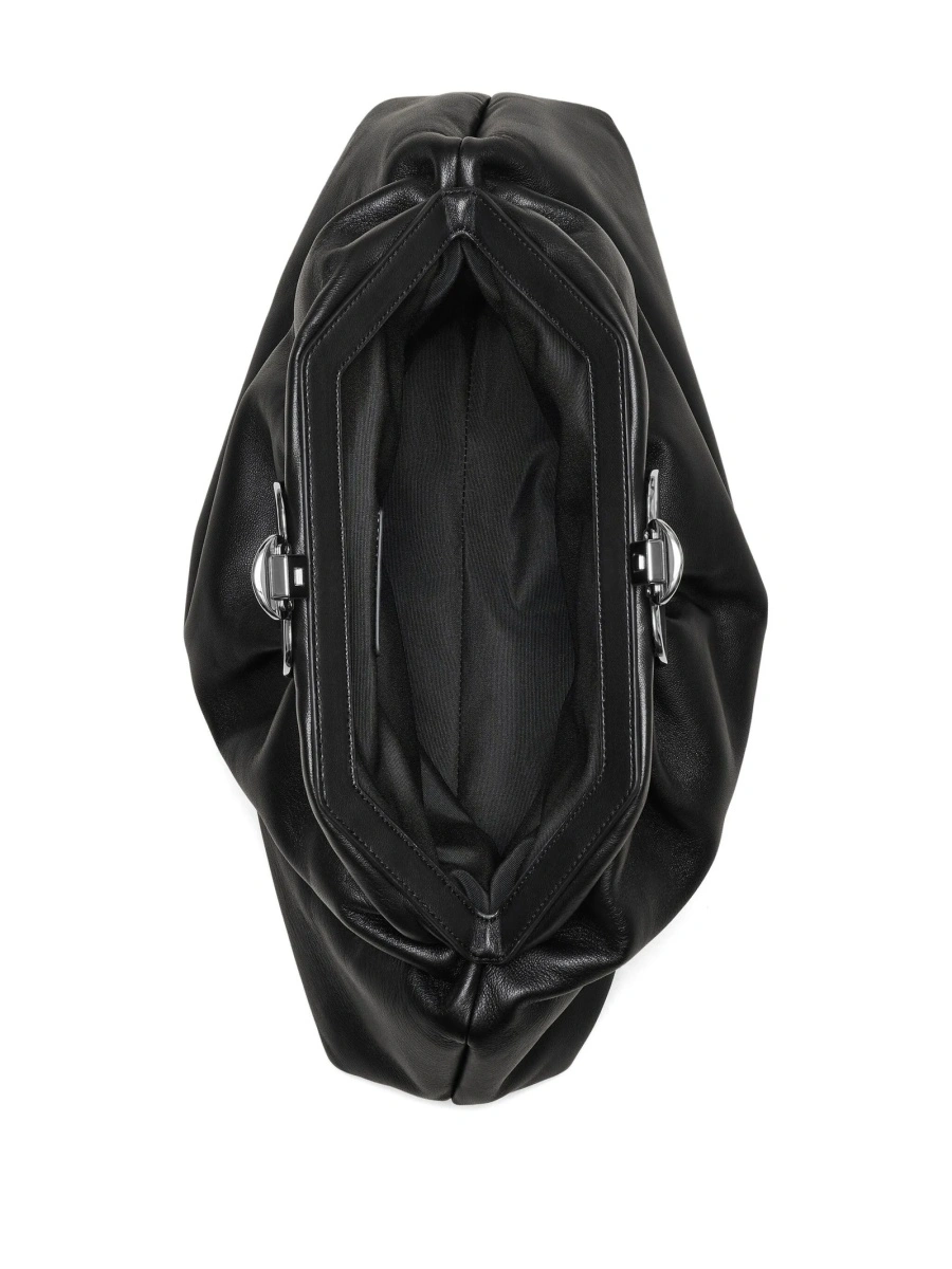 Geanta plic Marc Jacobs neagra din piele - Img 3