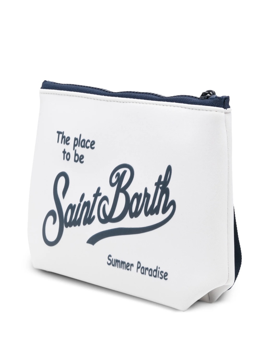 Geanta plic Mc2 Saint Barth alba din cauciuc sintetic si polyester - Img 2