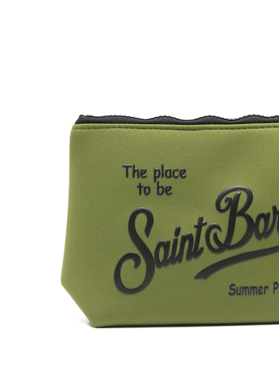 Geanta plic Mc2 Saint Barth verde din polyester si cauciuc sintetic - Img 4
