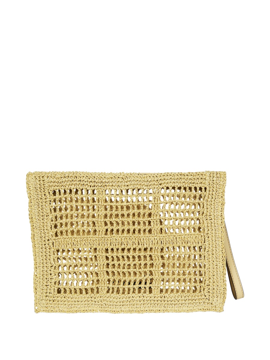 Geanta plic Tory Burch neutra din vascoza si poliuretan - Img 2