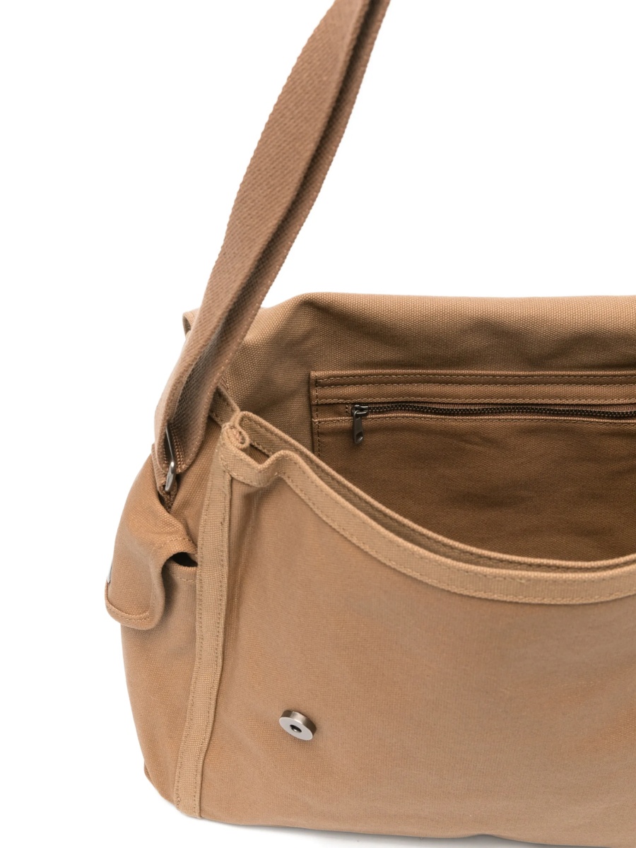 Geanta tip postas A.P.C. maro din bumbac - Img 5