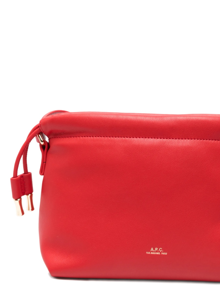 Geanta tip postas A.P.C. rosie din polyester si poliuretan - Img 4