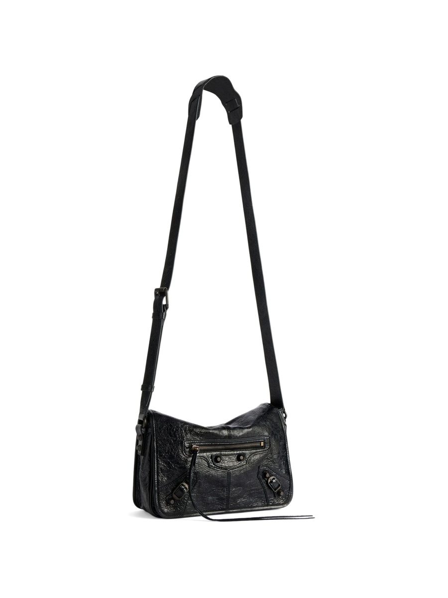 Geanta tip postas Balenciaga neagra din piele - Img 2