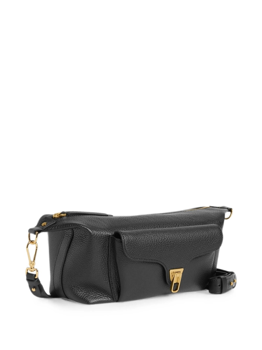 Geanta tip postas Coccinelle neagra din piele - Img 2