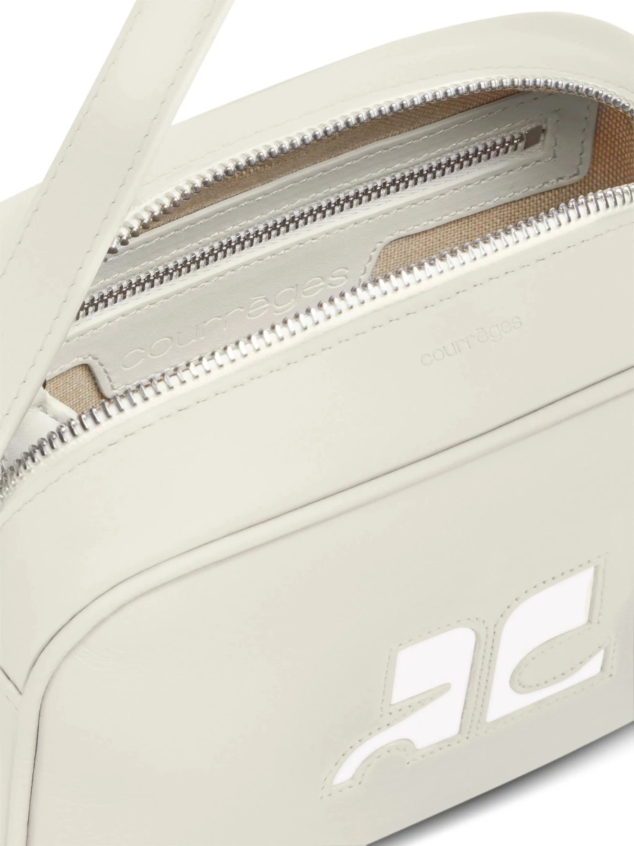 Geanta tip postas COURRÈGES neutra din piele - Img 4