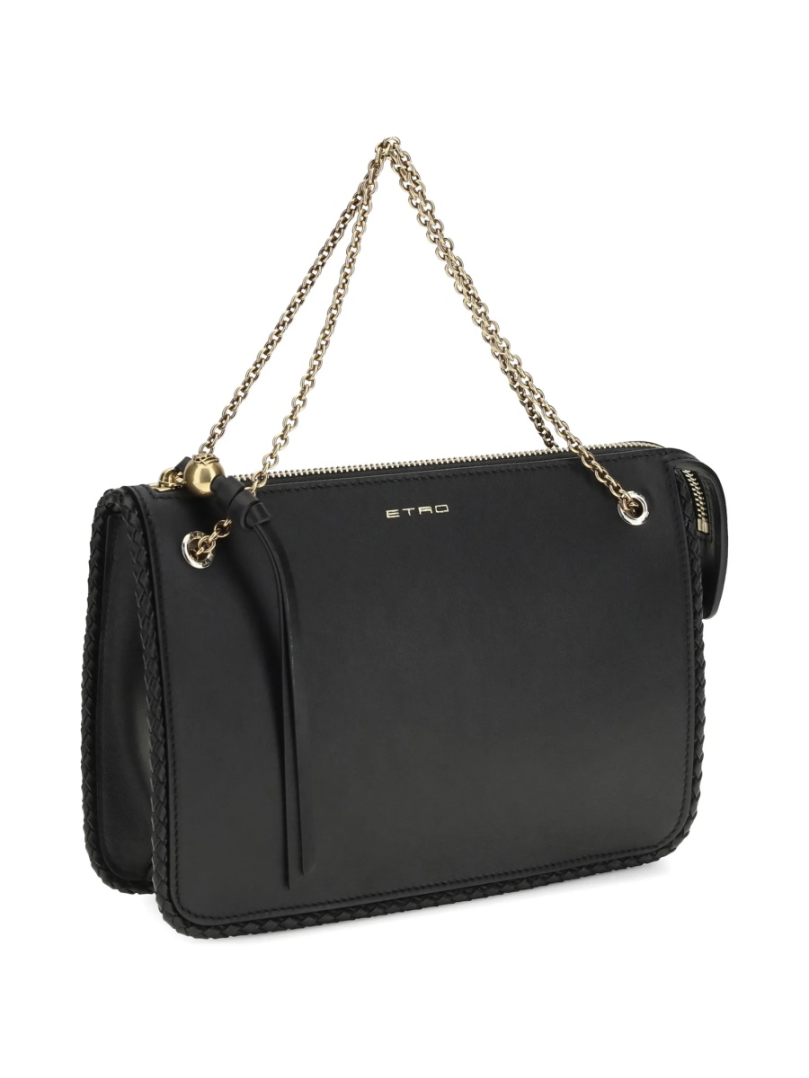 Geanta tip postas ETRO neagra din piele - Img 3