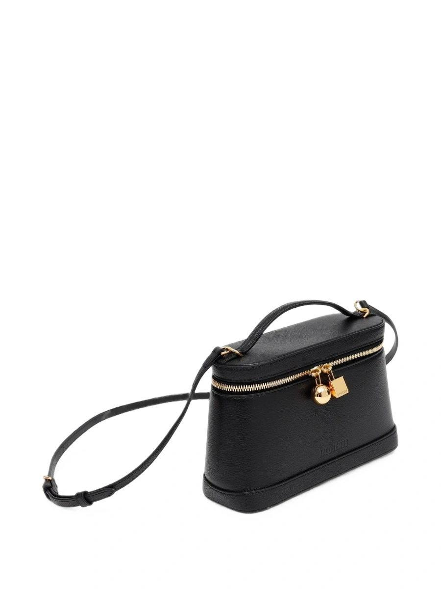 Geanta tip postas JACQUEMUS neagra din piele - Img 3